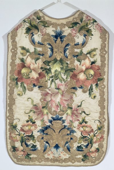 Chasuble décorée de fleurs, française, fin XVIIe siècle - Unbekannt Unbekannt